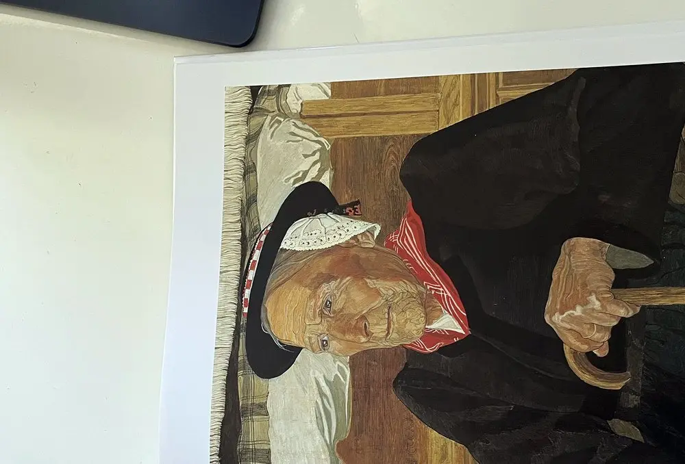 Raphy Dallèves, Vieille femme à la canne