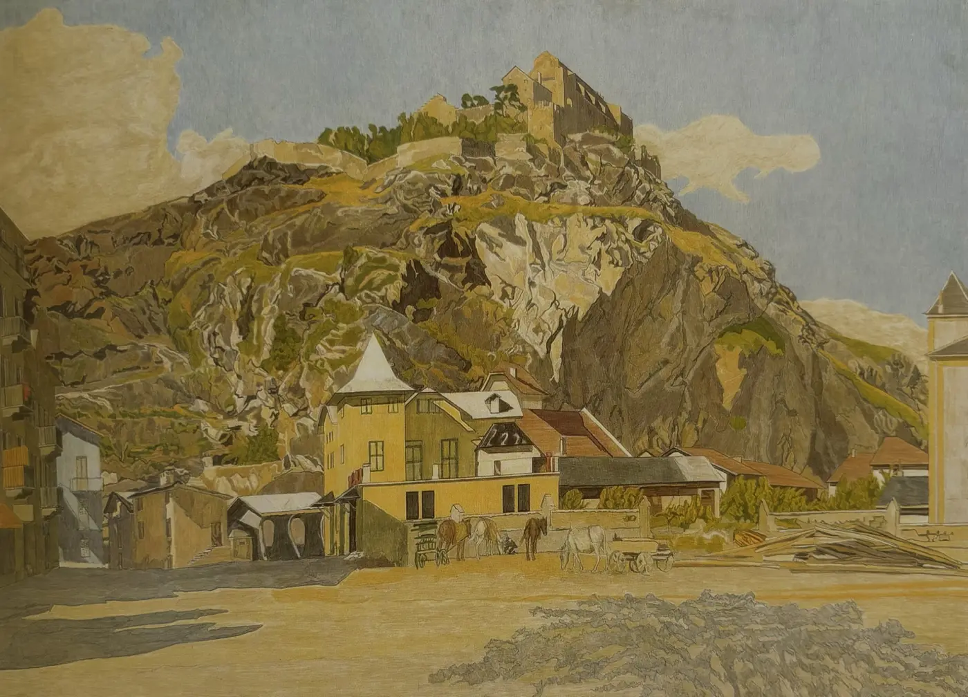 Raphy Dallèves, Paysage valaisan