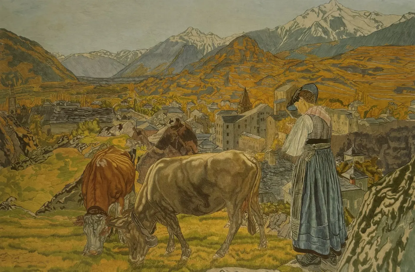 Raphy Dallèves, Scène d'alpage
