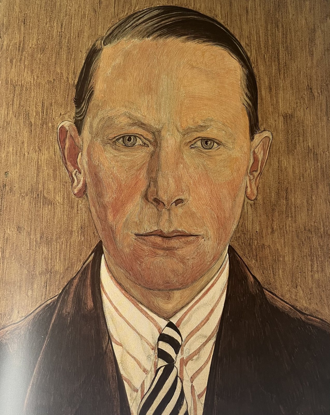 Raphy Dallèves, autoportrait / self-portrait, tempera